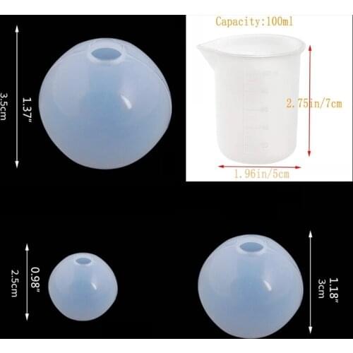 Epoxy Resin Silicone Mold Spherical Resin Mold Large Art Resin Mold Transparent Silicone Resin Diy Jewelry Mold