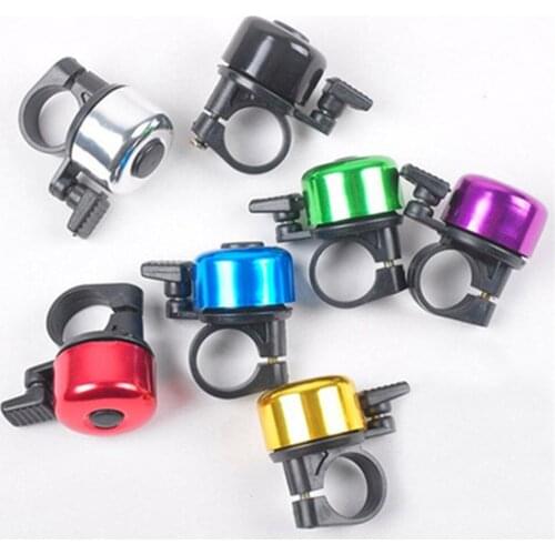 Cute Mini Bicycle Handlebar Bell Touch Ring Aluminium Alloy Bike Cycling Horn For Standard 22-25mm Handlebar Diameter Bikes