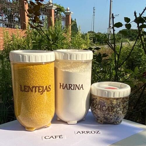 Custom Brown Kitchen Pantry Herbs and Spices Vinyl Decal labels Coffee Stickers for Jar Food Spices Containers decor