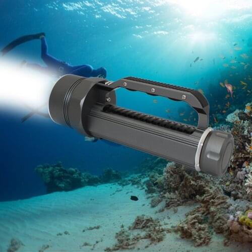 High Quality Diving Flashlight XM-L2 LED Flashlight Underwater Torch Waterproof Diver Light with 26650 Battery