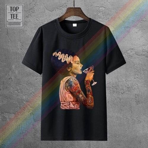 The Bride Of Frankenstein Movie Poster Women Funny T Shirt Streetwear Fashion Tshirt Cool Logo T-Shirt Skull T-Shirts Women Tops