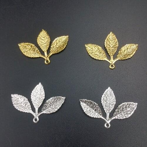 20 pieces/lot 27x32mm s metal Filigree leaf Wrap Connector Jewelry DIY Components jewelry accessory Bracelet