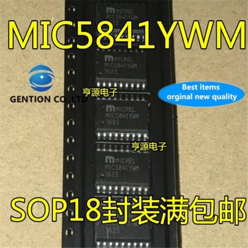 10Pcs MIC5841YWM MIC5841 SOP18 8-bit serial input latch load driver in stock 100% new and original