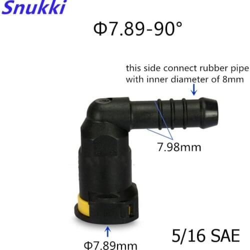 7.89mm SAE 5/16 Fuel pipe fittings auto Fuel line quick female connector rubber pipe for Volkswagen Lavid Polo Skoda 5pcs a lot