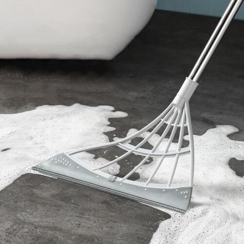 Magic Dust Broom Silicone Bathroom Hard Floor Brush Hand Wiper Scraper Wet Dry Cleaner Artifact Sweep Water Household Cleaning