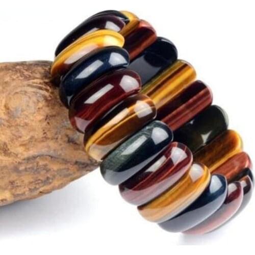 Natural Tiger Eye Handmade Bracelets & Bangles Trendy Lucky Brave for Women Men Gift Jewelry