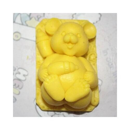 C282 soap mold/handmade soap mold/silicone mold/soap die/silica gel soap die baby mouse