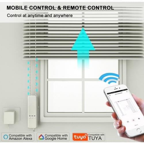 Curtain Motor WiFi Roller Shade Driver Blinds Roller Shutter Motor Work With Alexa Google Home Smart Home Tuya Smart Life
