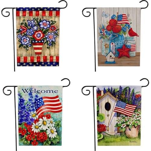 Home Decoration Flag American Independence Day USA Bunting Flag Garden Decoration Flag For US Anniversary Flags
