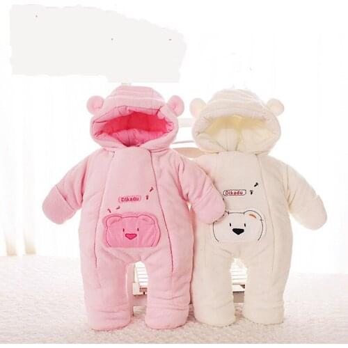Baby winter clothes newborn bebe jumpsuit overall jumpsuit infantil outwear coral fleece warm clothes snowsuit toddler costume