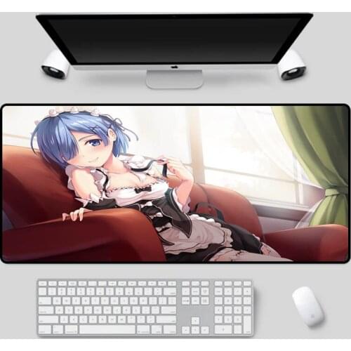 XGZ Beautiful maid series anime motif mouse pad multi size selection table mat high quality non-slip rubber keyboard pad