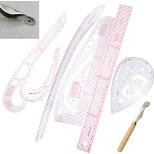 Ruler Tailor Measuring Kit Clear Sewing Drawing Ruler Yardstick Sleeve Arm French Curve Set GDeals