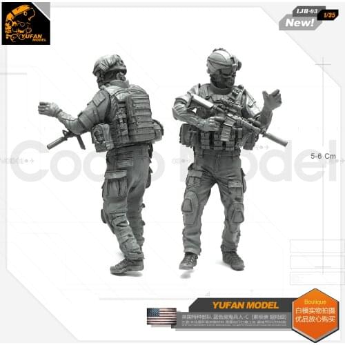 Yufan Model 1/35 Resin Figure Blue Devil Soldier-c Resin Model Ljh-03 For Us Special Forces LJH-03