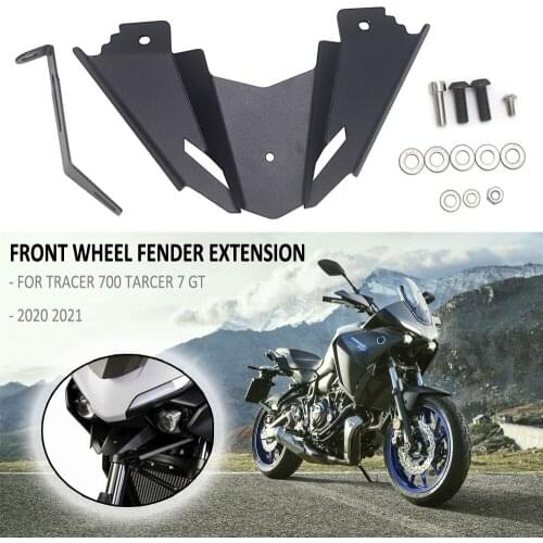 Motorcycle Accessories Aluminum Front Spoiler For YAMAHA TRACER700 Tracer 700 Tracer 7 GT 2020 2021 Front Wheel Fender Extension