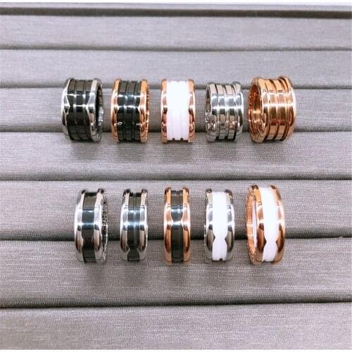 New High-quality Fashionable Original Bv Charm Ring With Charm. Classic Logo, Clearly Carved Inner Ring, Exquisite Craft Jewelry