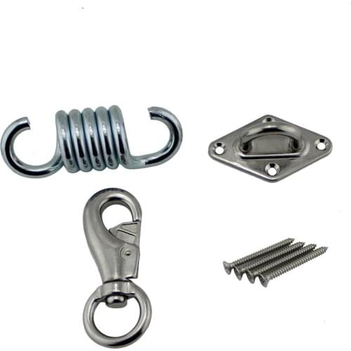 Stainless Hanging Chair Hardware Hammock Hook Ceiling Mount Spring Suspension Swing Hook Kit For Garden Swing Kit