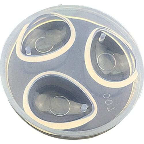 Perforated water drop mold crystal epoxy resin mold diy silicone pendant mold