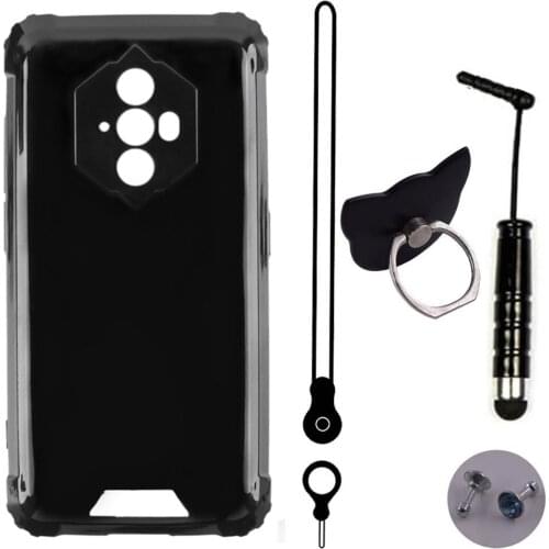 ITien TPU Silicone Protect Cover Phone Case For Blackview A90 BV4900 bv6600 Lanyard Ring Pen Gel Shell Etui Skin