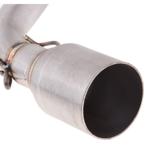 Motorcycle Stainless Exhaust Connector Mid Pipe Tubes For MSX125 13-15