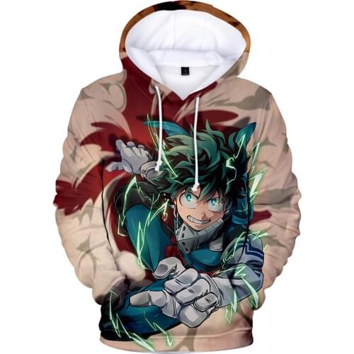 Japan Anime My Hero Academia 3D Print Oversized Men Hoodies Sweatshirts Boku No Hero Academia Cosplay Costumes College Uniform