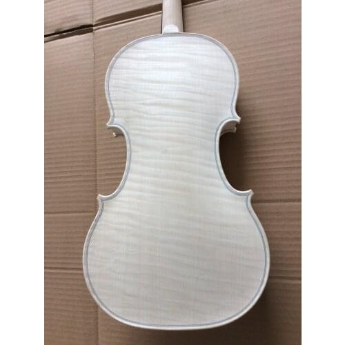 Top grade violin 4/4 in white Guarneri model 1741 unvarnished hand made violin