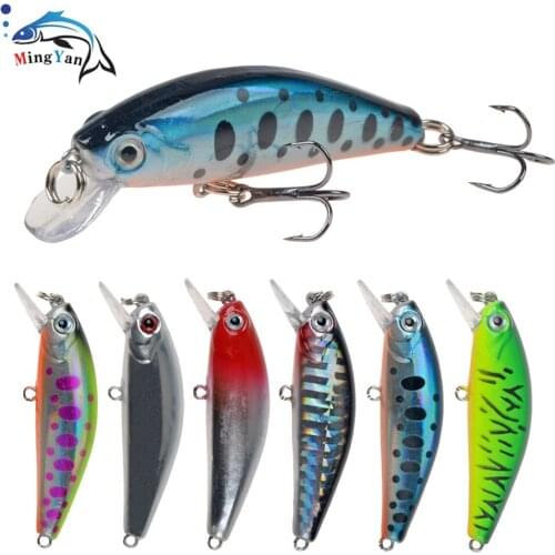 1pcs Minnow Fishing Lure Wobbler Professional Baits 6.5g/5.5cm 3D Eyes Crankbait Artificial Plastic Hard Bait Fishing Tackle