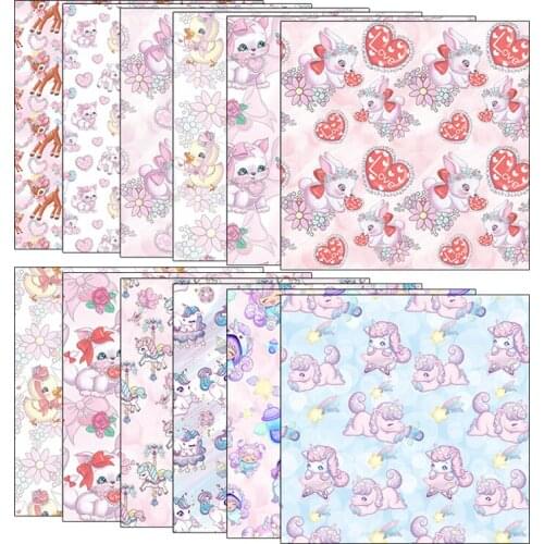 12pcs/pack Cartoon animal Decorative Sticker DIY No back glue material package Planner diary Scrapbooking album Stickers