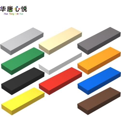 20PCS/Set 63864 MOC 1x3 Flat Tile Plate Assembles Accessories Parts Building Blocks Toys For Children Kids Gifts for Boys Girls
