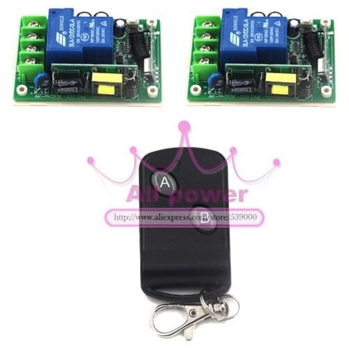 RF AC110v 220v wireless remote control switch ,1 channal relay switch 315mhz 433mhz learning code switch