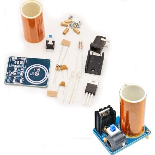 DIY Electronic kit Tesla coil Electronic welding project teaching Exercise Arc ring artificial lightning 15-24v