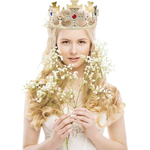 Toy Crown of the King Prince Epiphany Three Kings Day Happy Birthday Party Decoration R9UF