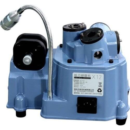 Milling Cutter Sharpener 2-12mm End Milling Bit Sharpening Grinder 2/3/4 Blades Universal Milling Cutter Grinding Machine KZ-X12