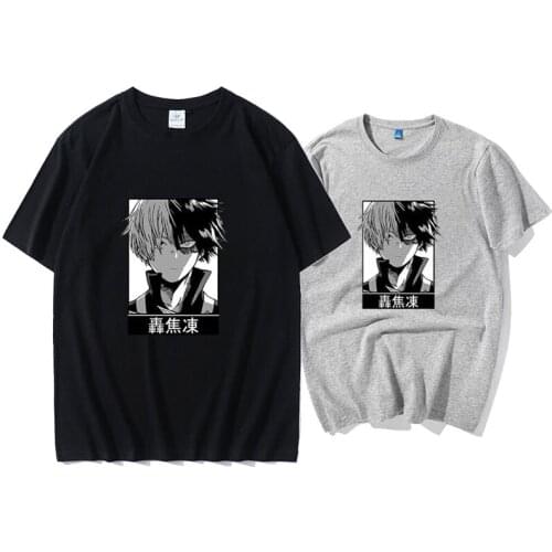 My Hero Academia Bakugou Anime Cartoon T Shirt Vintage O-Neck Short Sleeve Casual Printing Graphic Cosplay Hip Hop Top Tees