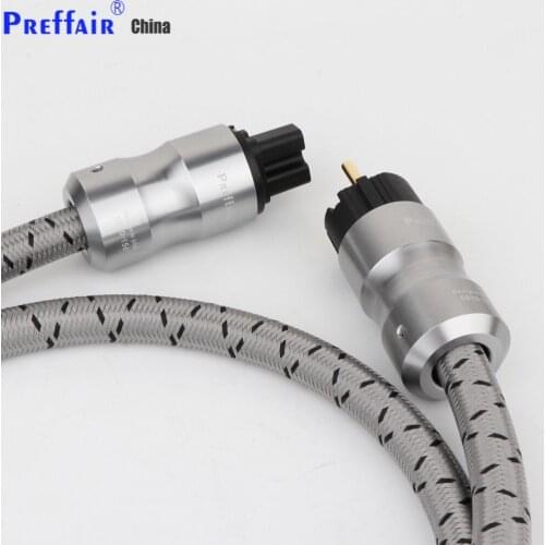 HiFi audio gold plated plugs EU US version AC power cord Power cable