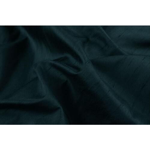 Howmay 100% pure silk fabric dupion dupioni 16m/m 19m/m 45" 114cm dark green for decoration or DIY curtain cushion cover