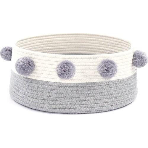 Round Woven Cute Bite-Resistant Cat Bed House Cat Mat Summer Sleeping Cats Nest Cat Scratcher Pet Cushion Portable Pets Supplies