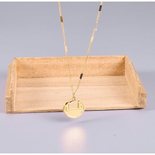 Stainless Steel Gold Delicate Lock Pendant Necklace Women Minimalism Key Locks Necklaces Jewelry Gift For Him with Chain