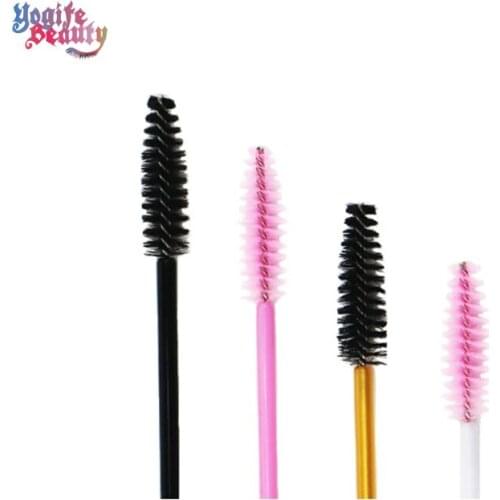 50Pcs Eyelash Extension Brush Comb Mascara Wands Applicator Grafting Eyelash Accessories Makeup Tool from Yogife Beauty