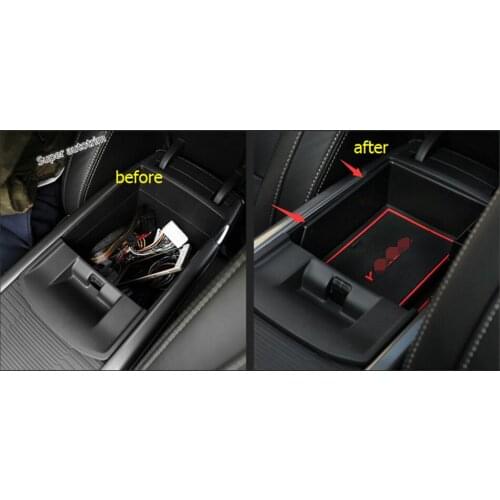 Lapetus Central Slot Armrest Secondary Storage Central Console Organizer Box Kit Plastic Fit For Renault Koleos 2017 - 2020