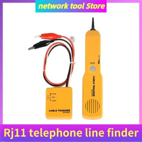 Portable RJ11 telephone line finder Telephone Cable Tracker RJ11 Line Cord Tester Tool Kit Tone Tracer Receiver Networking Tools