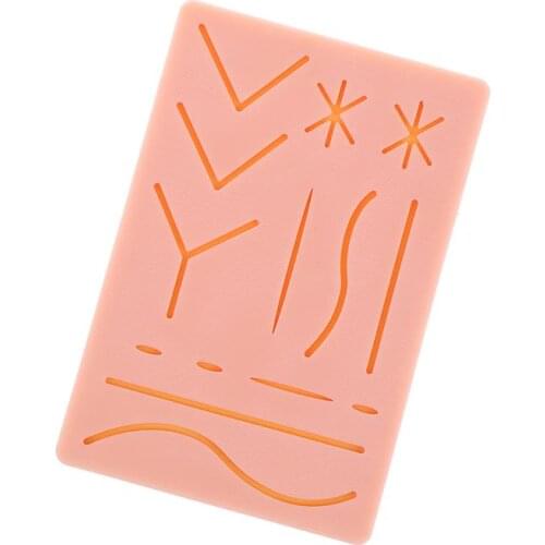 Silicone Skin Pad Suture Training Kit Surgical Wound for Surgeon Medical Practice Training Traumatic Pistol Skin Injector