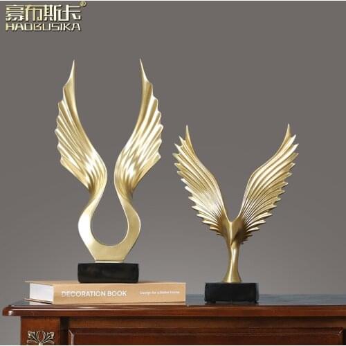 Nordic abstract wings furnishing articles sitting room flying high art decoration wine study office desktop decoration