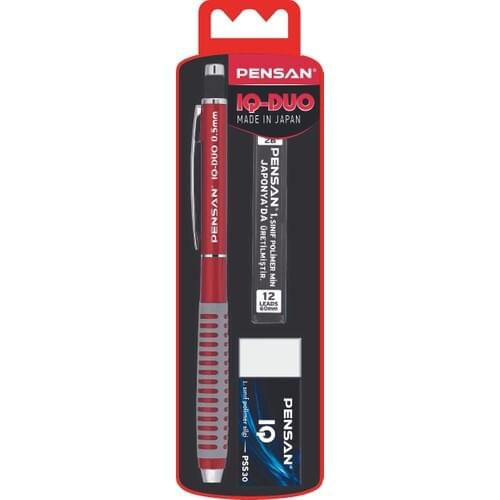 Pensan Versatil 0.5 Iq Duo Eraser+Min Set Color 4008