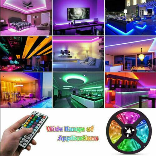 3528 RGB LED Strip Lights USB Infrared Control Remote Fairy Lights Room Party Waterproof LED Strips Diode TV Background Lighting