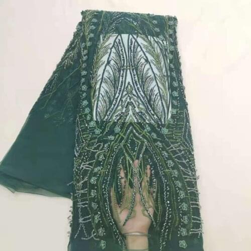 High-quality exquisite handmade beads + 3D small applique embroidery, French tulle lace, fashionable ladies skirt