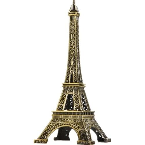 1pcs 5-25cm Paris Tower Metal Crafts Creative Souvenir Model Table Miniaturas Desk Ornaments Vintage Figurine Home Decor