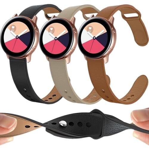 20MM/22MM Watch Band for Samsung Gear S3/Galaxy Watch 3 41/45MM/46/42mm/Active Bracelet Sport Leather Strap for Huawei Watch GT