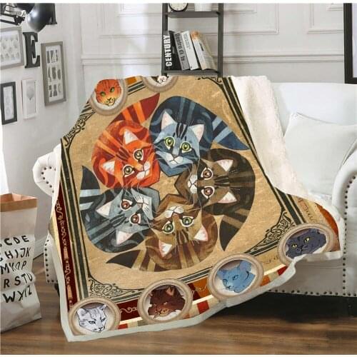 3D Flannel Blanket Bedspread Blankets Vintage Bedding Square Picnic Boys Girls Super Soft Blanket Room Decorations