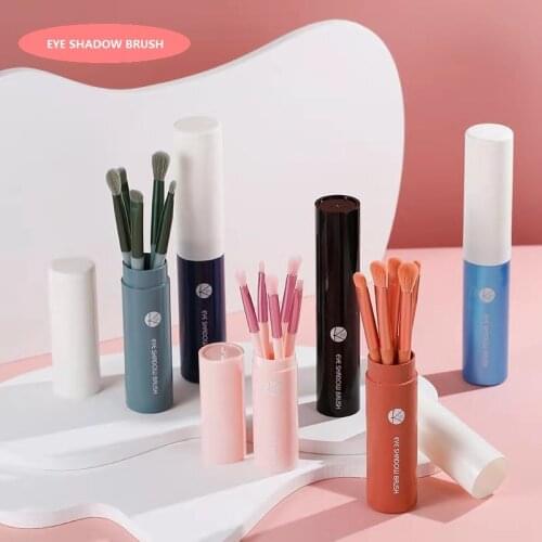5PCS/SET Makeup Brushes Set Eyeshadow Foundation Blush Powder Eyeliner Eyelash Lip Eye Shadow Make Up Brush Cosmetic Tools