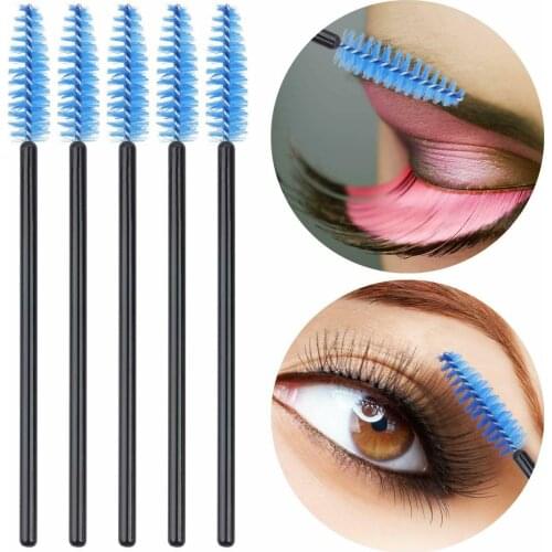50pcs/Pack ATOMUS Disposable Eyelash Brush Plastic Comb Wands Eyebrow Eye Lashes Extension Professional Beauty Make up Tools